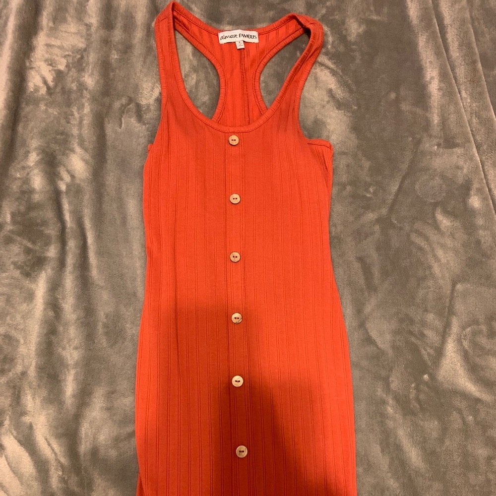 Almost famous button down dress